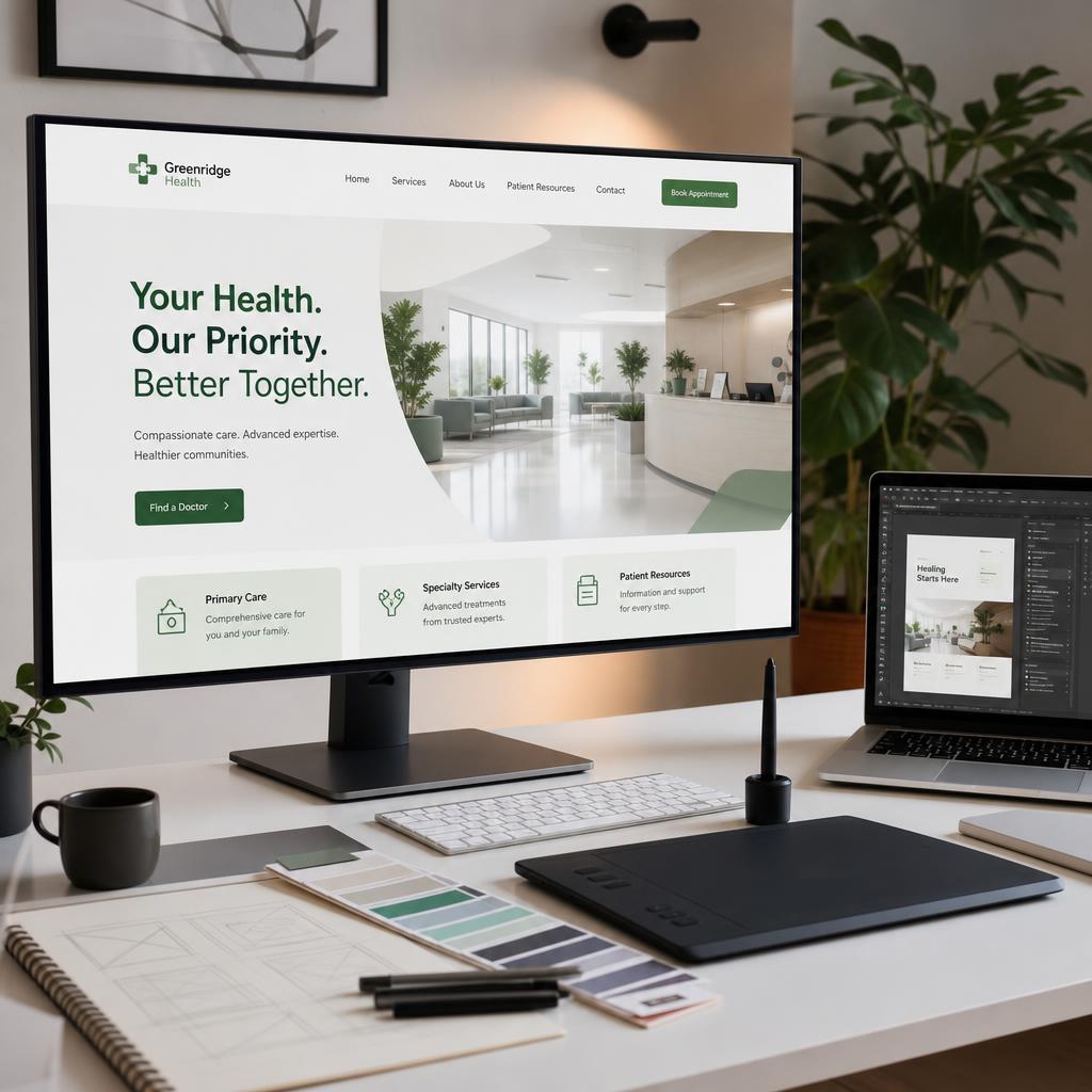 Healthcare website design built for Google rankings and patient conversions — SEO-first architecture by Patient Sprout